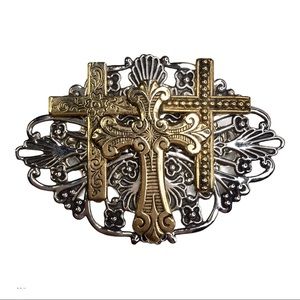 JANE 1997 ANGELS OF LOVE Religious Cross Brooch